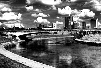 Vilnius Bridge B&W Alexandre Serain Shuvaloff Vilnius Bridge B&W Alexandre Serain Shuvaloff